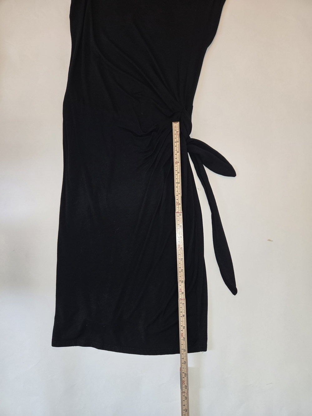 Boston Proper Black Dress with Side Knot Detail Women's Size Small - Picture 6 of 10